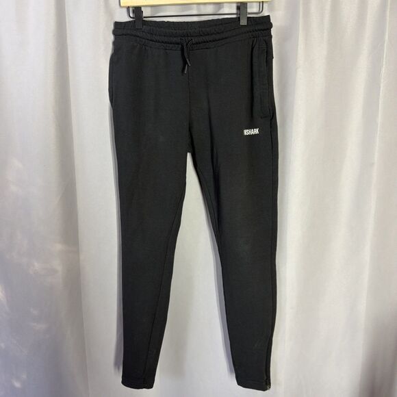 Gymshark Other - Gymshark Men's Tapered Sweatpants Black Size Small Logo Drawstring